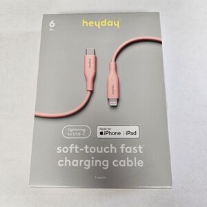 Heyday Pink Lightning‎ to USB-C Charging Cable 6'